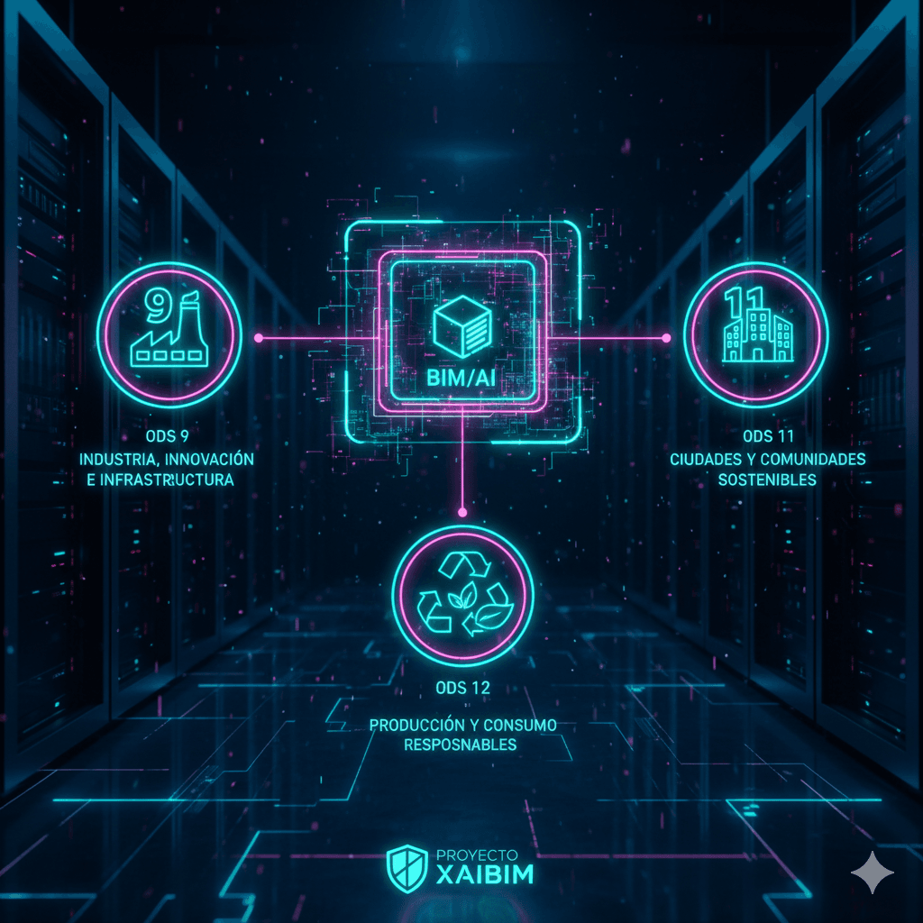 Relación entre BIM, IA y Objetivos de Desarrollo Sostenible.